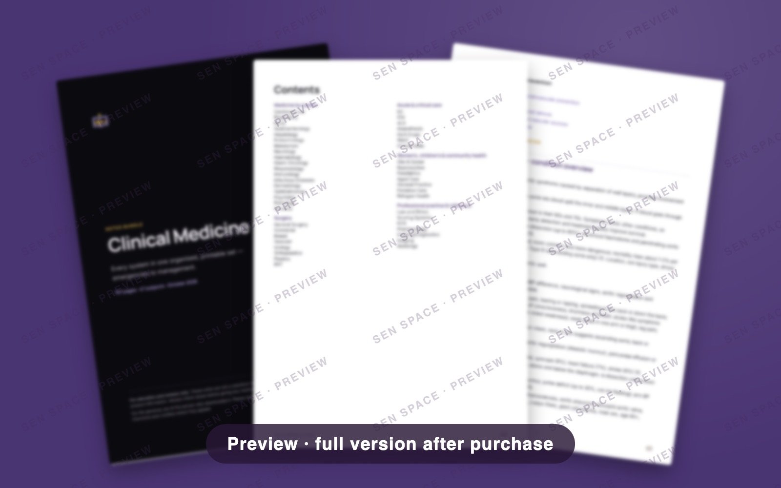 Clinical Medicine notes bundle preview 1
