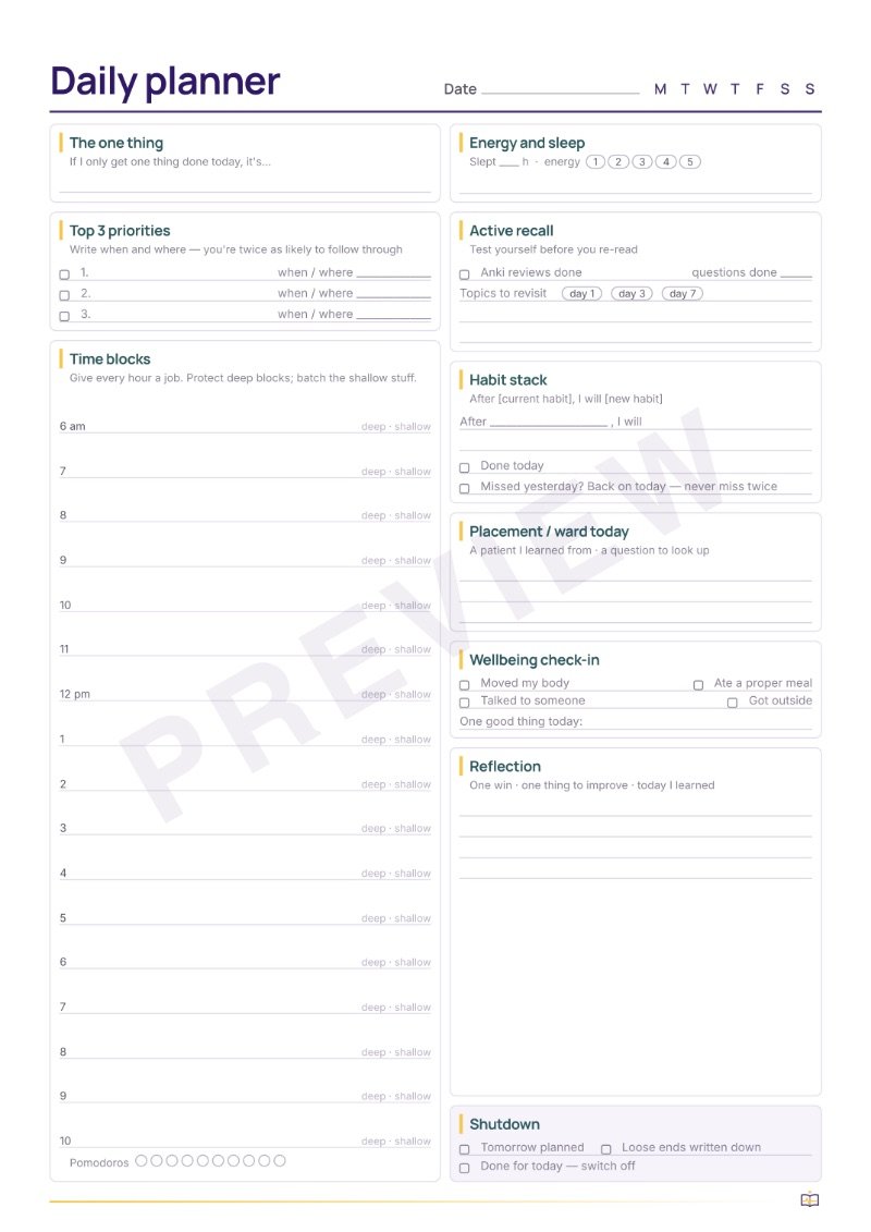 Daily planner preview 2
