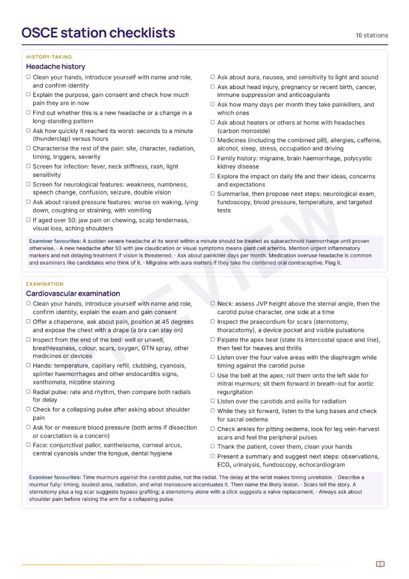 OSCE station checklists preview 3